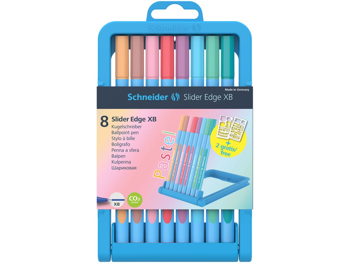 SCHNEIDER Stylo à bille Slider Edge XB 152289 Pastell 8 pcs. (4004675138347)