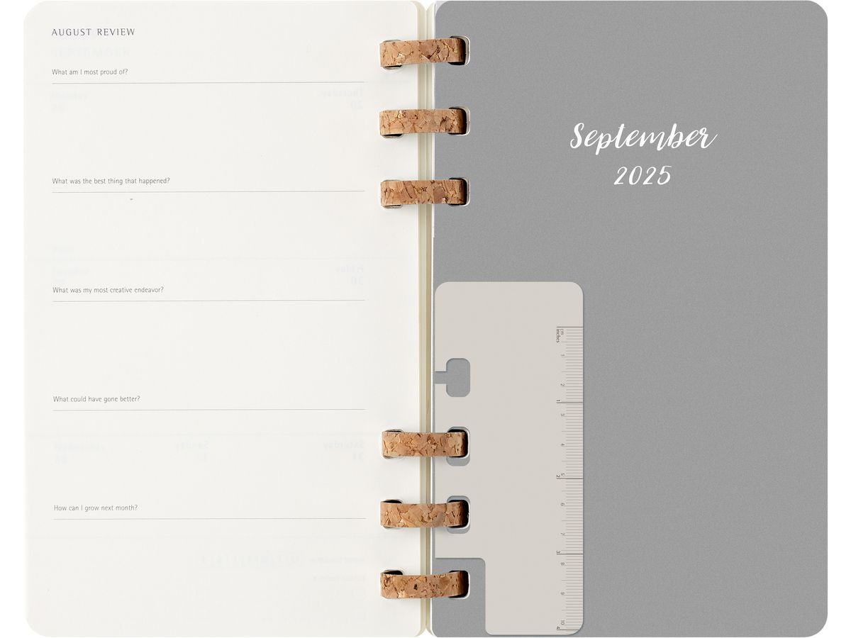 MOLESKINE Studienplaner Spiral 25/26 DSSPB12AMWH3Y26 12M schwarz SC 15x21cm (8056999276492)