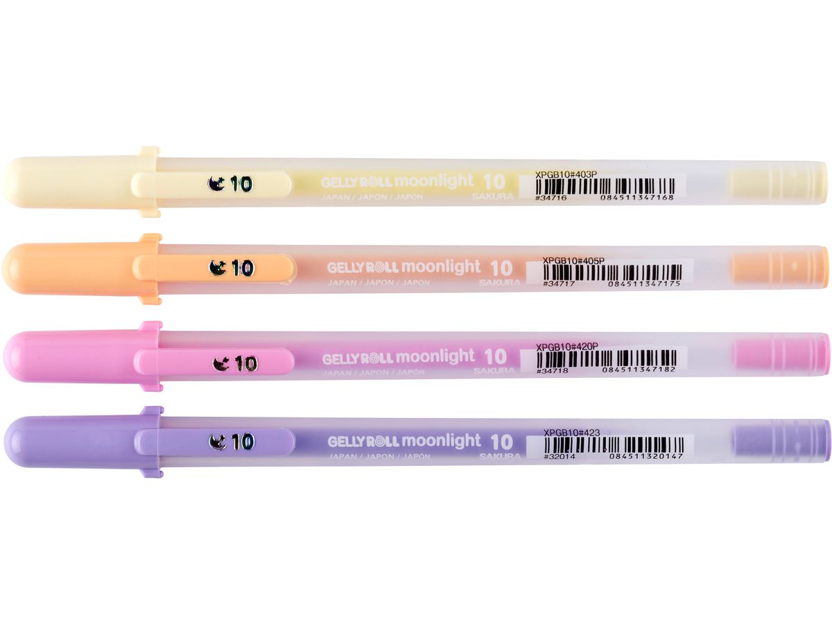 SAKURA Gelly Roll 0.50mm POXPGBMOO4A Moonlight Past. Sunrise 4 pz. (8712079521844)