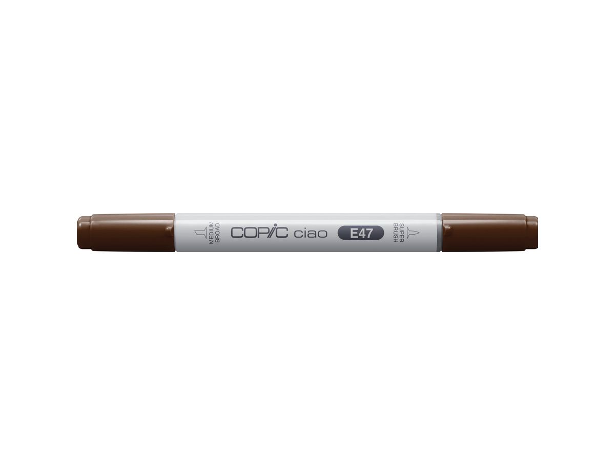 COPIC Marker Ciao 22075244 E47 - Dark Brown (4511338008157)