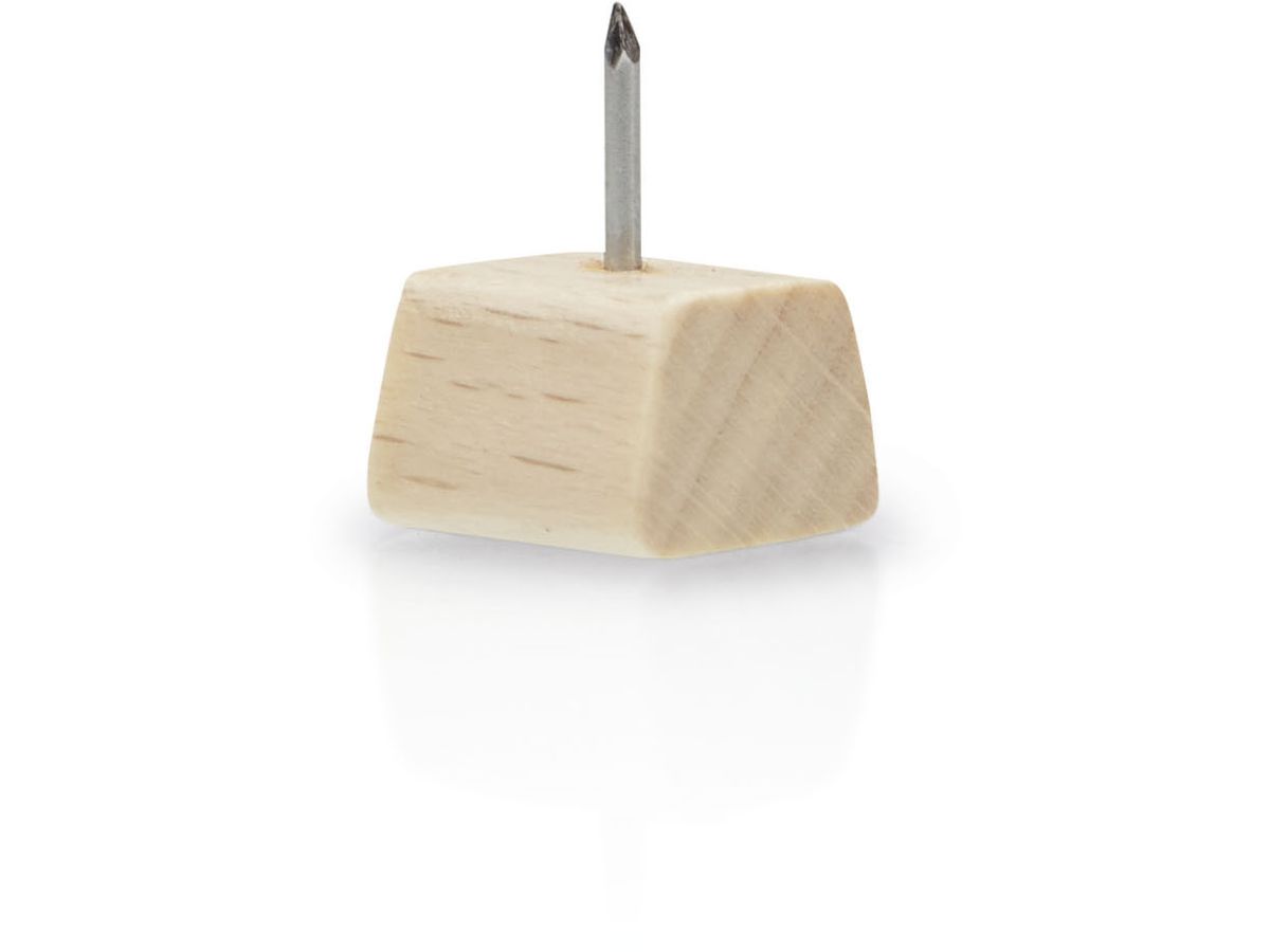 MAGNETOPLAN Design Pinwand-Nadeln 25 Stück 111165549 Wood Series, Birke 18x13x13mm (4013695065908)