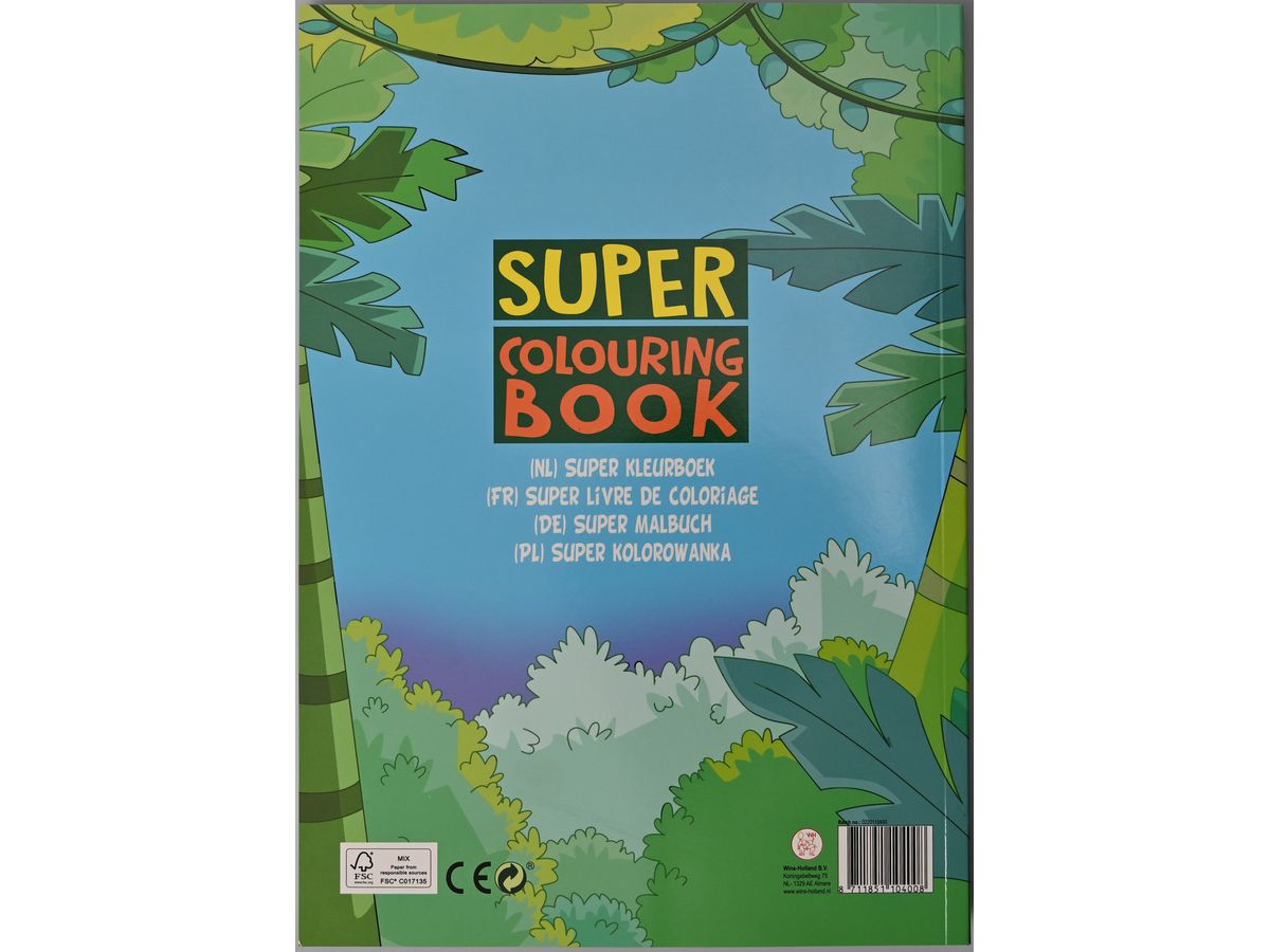 ROOST Super libro da colorare B1040 21x29,7cm (8711851104008)