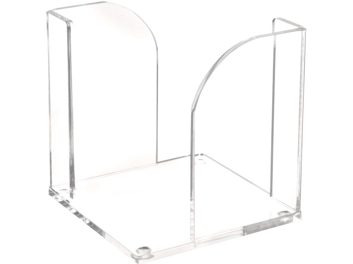 MAUL Zettelbox Acryl 102x109x102mm 5.95 glasklar, ohne Zettel (4002390026796)