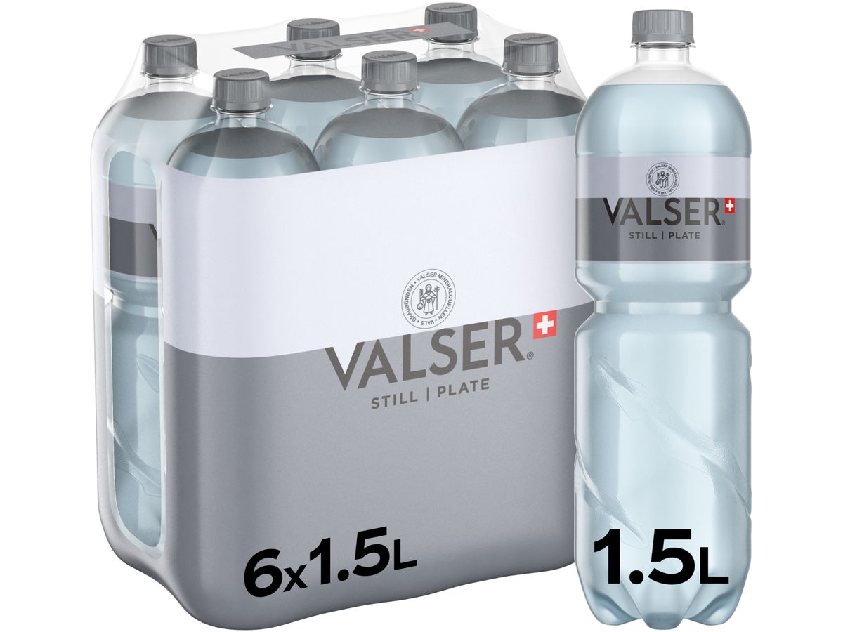 VALSER senza gas, Pet 129400001899 150 cl, 6 pz. (7610335002797)