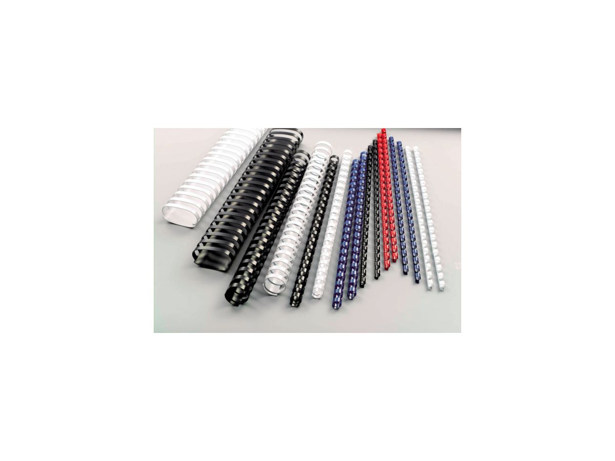 GBC Dorsini rilegafogli 16mm A4 4028660 rosso, 21 anelli 100 pezzi (0033816048652)