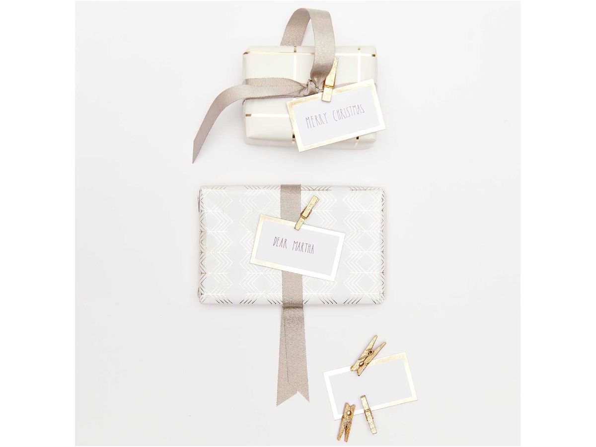 RICO DESIGN Clip decorative glitter 3cm 7040.30.88 gold 24 pezzi (4051271476106)