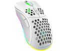 DELTACO Lightweight Gaming Mouse,RGB GAM-120-W Wireless, White, WM80 (7333048050618)