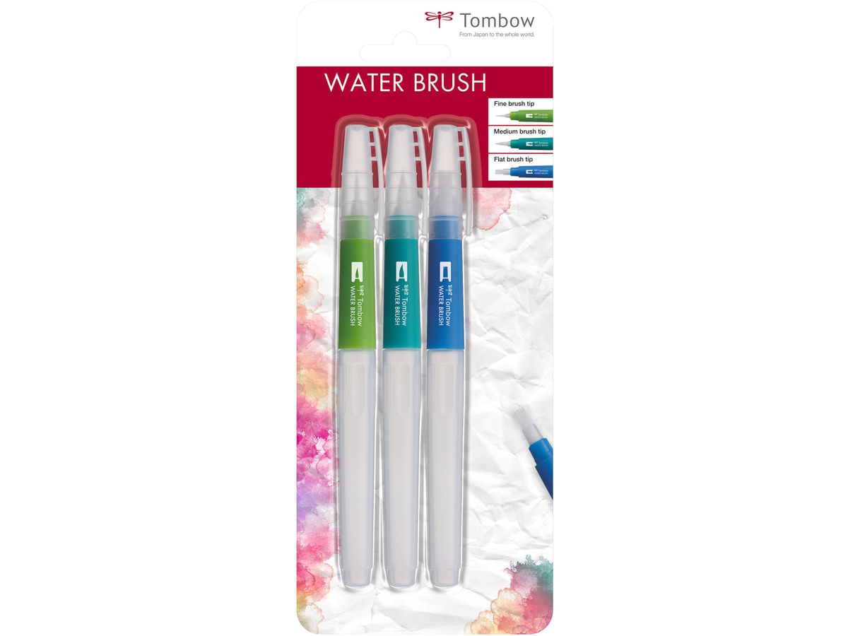 TOMBOW Pinceau WB-3P Set, 3 pcs. (4003198160040)