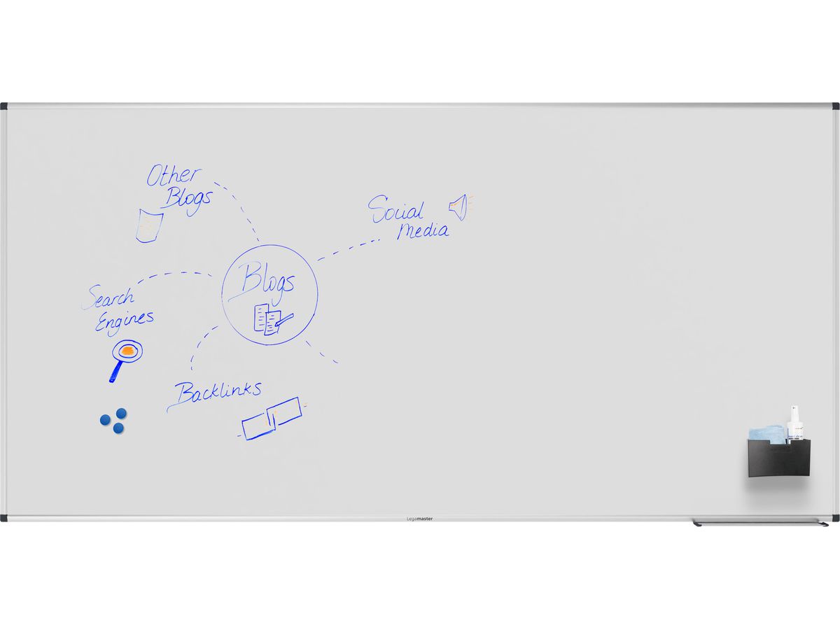 LEGAMASTER Whiteboard 90x180cm 7-108256 Unite Plus emailliert (8713797105248)