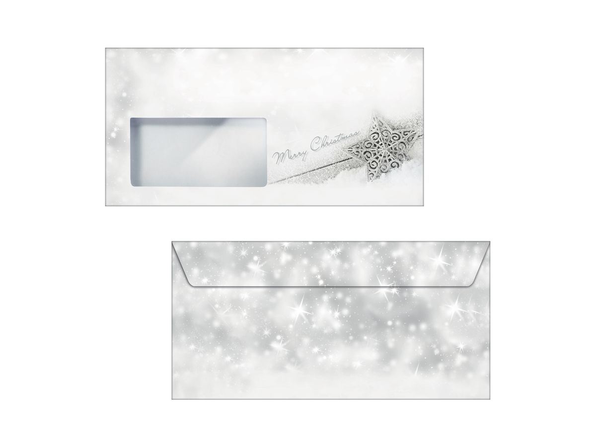 SIGEL Weihnachts-Umschlag 11x22cm DU136 90g 50 Stück (4004360822001)