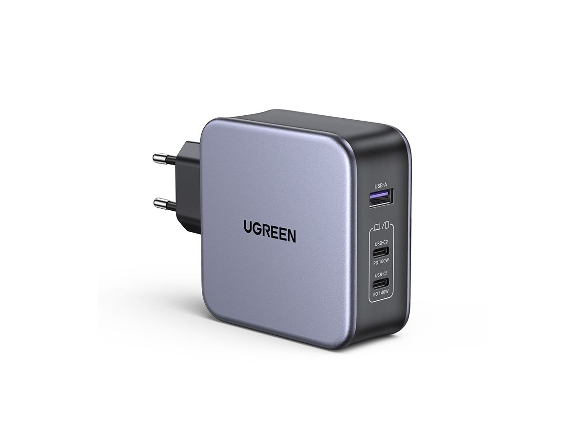 UGREEN USB Wallcharger Nexode 140W 90549 Bundle,GaN,USB-A+C,1.5m Cable (6957303895496)