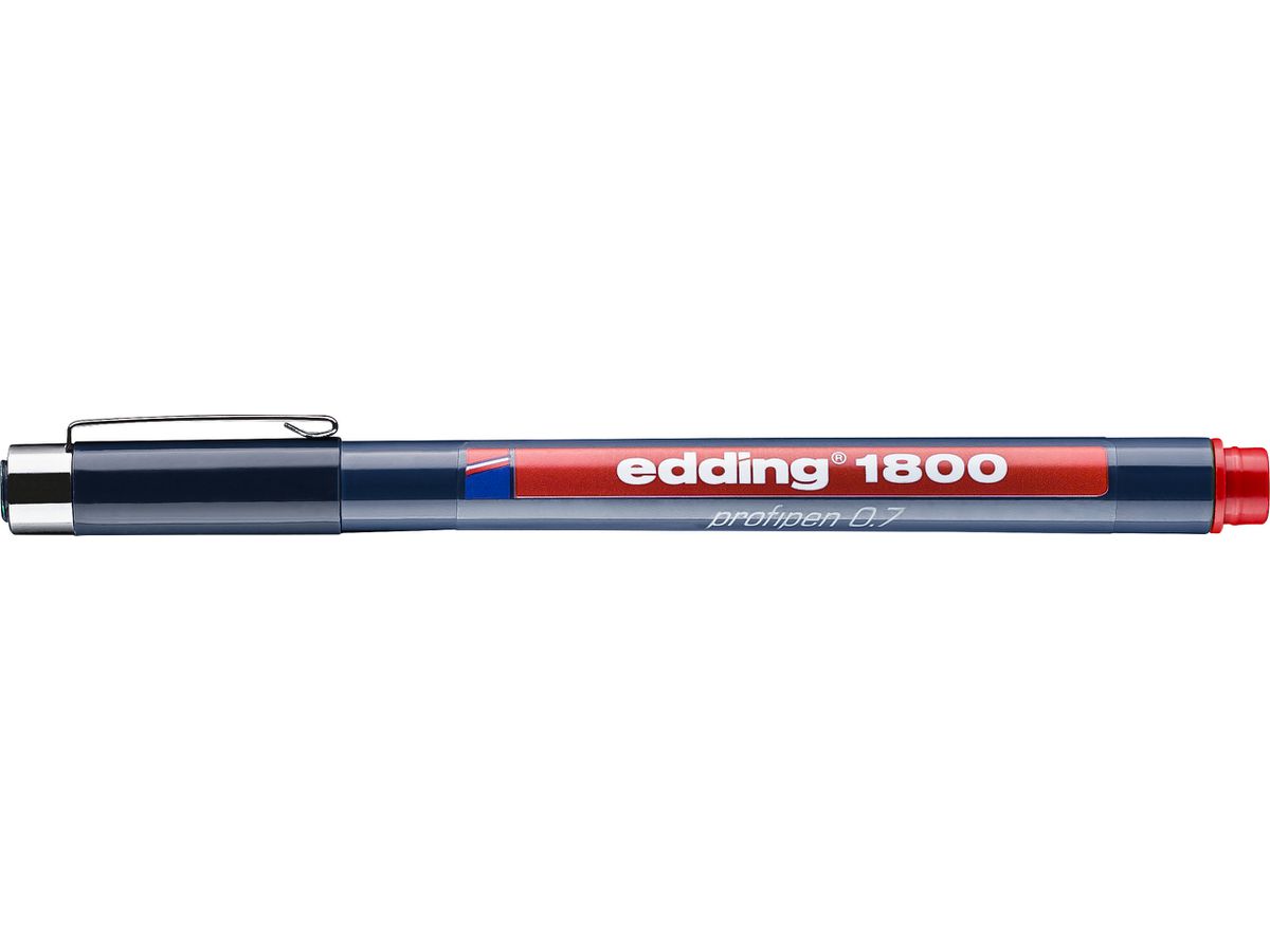 EDDING Profipen 1800 0.70mm 1800-2-07 rot (4004764325733)