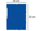 EXACOMPTA Cartella con elastico A4+ 55302E blu manila (3130630553021)