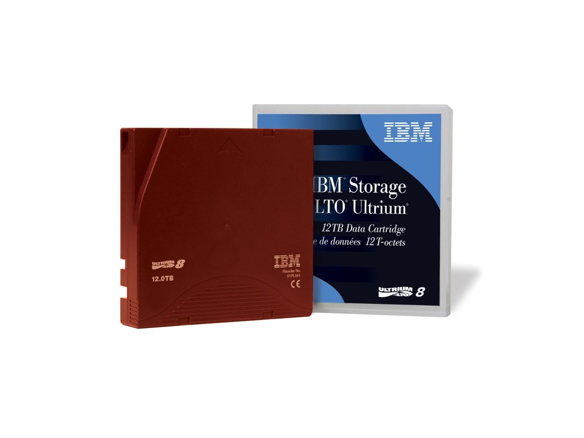 IBM LTO Ultrium 8 12/30TB 01PL054 Data Tape, Library Pack (0883436693431)