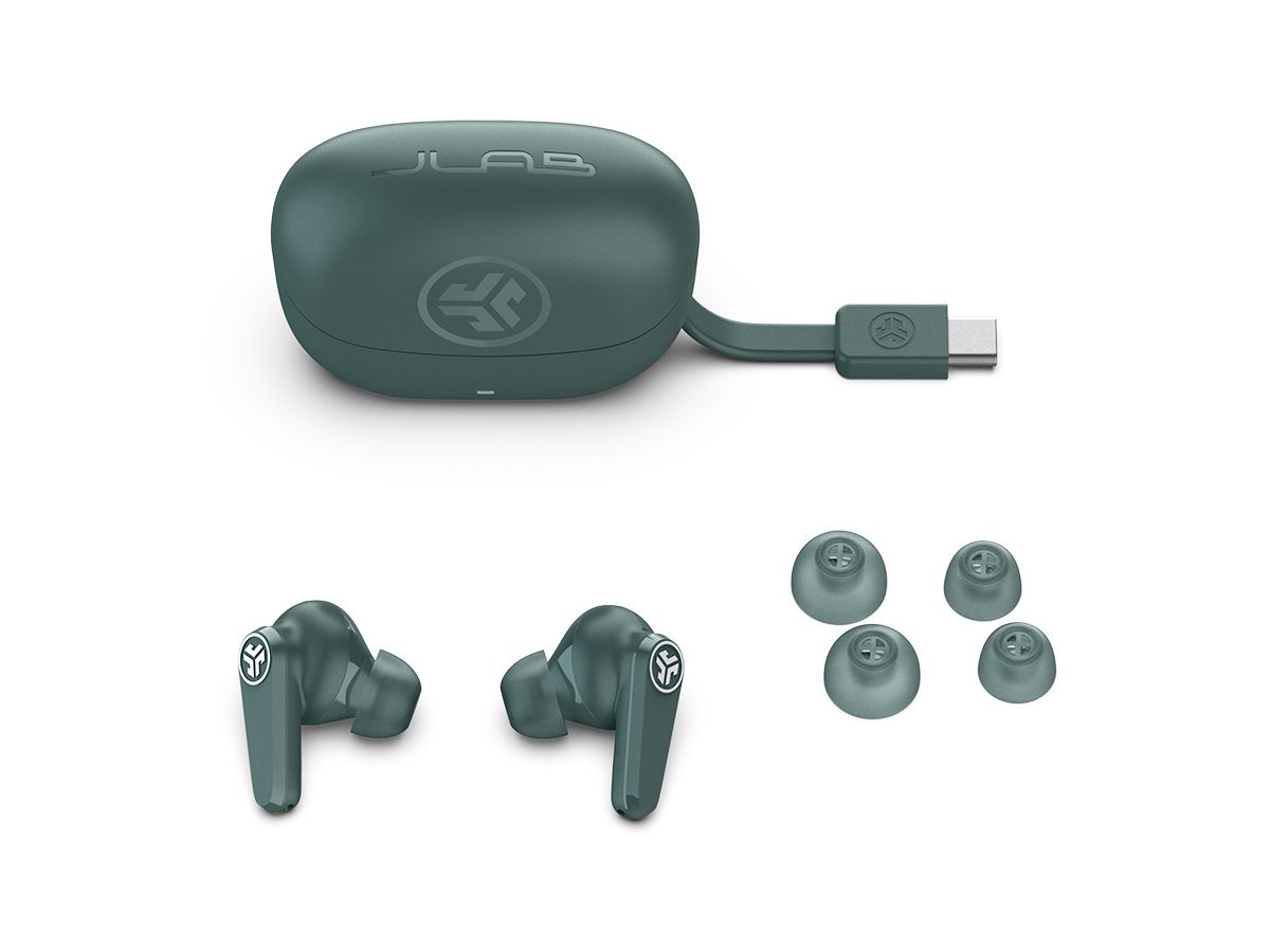 JLAB Go Pods ANC Earbuds IEUEBGOPODSRSGE124 True Wireless, Sage (0810119073044)