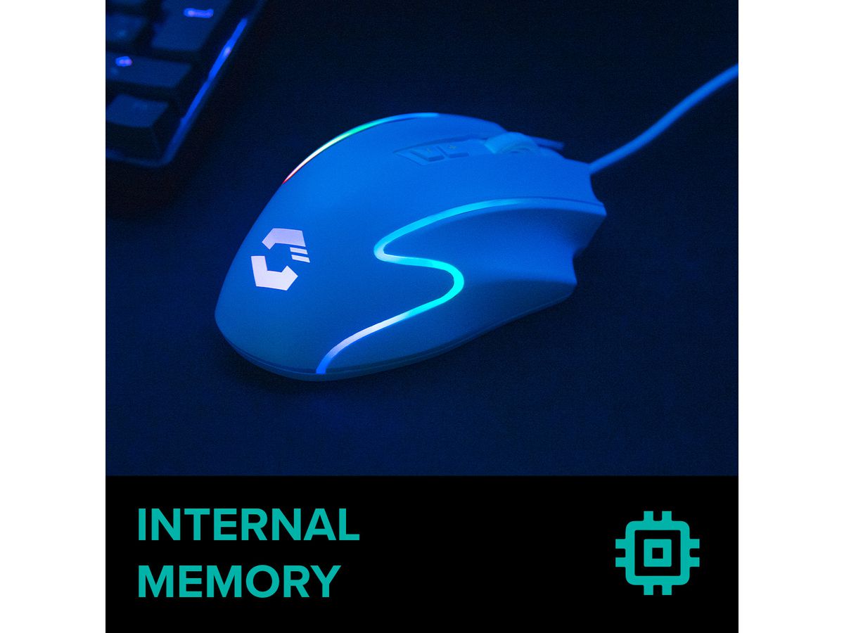 SPEEDLINK DECUS NX RGB Gaming Mouse SL-680024-WT White (4027301152708)