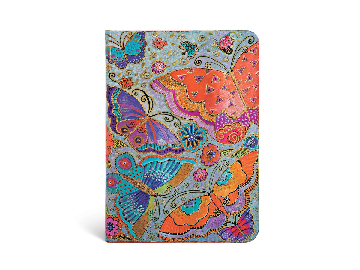 PAPERBLANKS Notizbuch Midi PB2237-4 Schmetterlinge, liniert (9781439722374)
