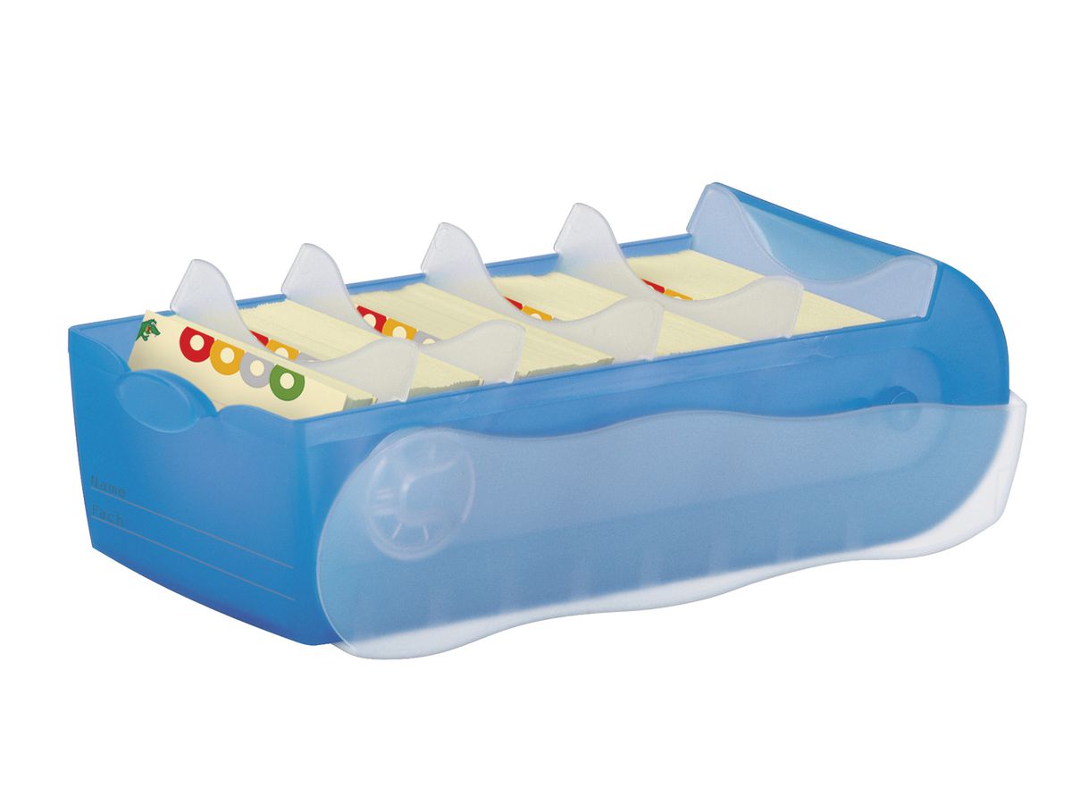 HAN Boîte fichier Croco A8 5.20 bleu 9.7x6.7x19.1cm (4012473998032)