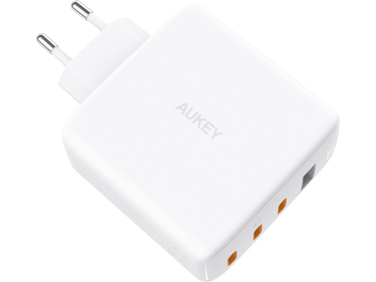 AUKEY OmniaMix II 100W GaN PD PA-B7S  WH 4-Port, Wall Charger White (0689323785582)