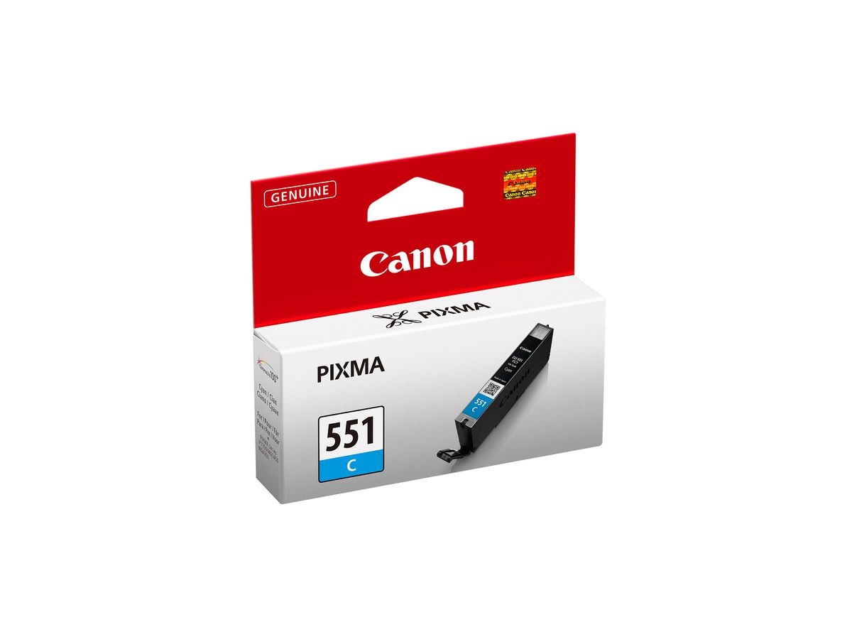 CANON Cartouche d'encre cyan CLI-551C PIXMA MG5450 7ml (4960999905556)