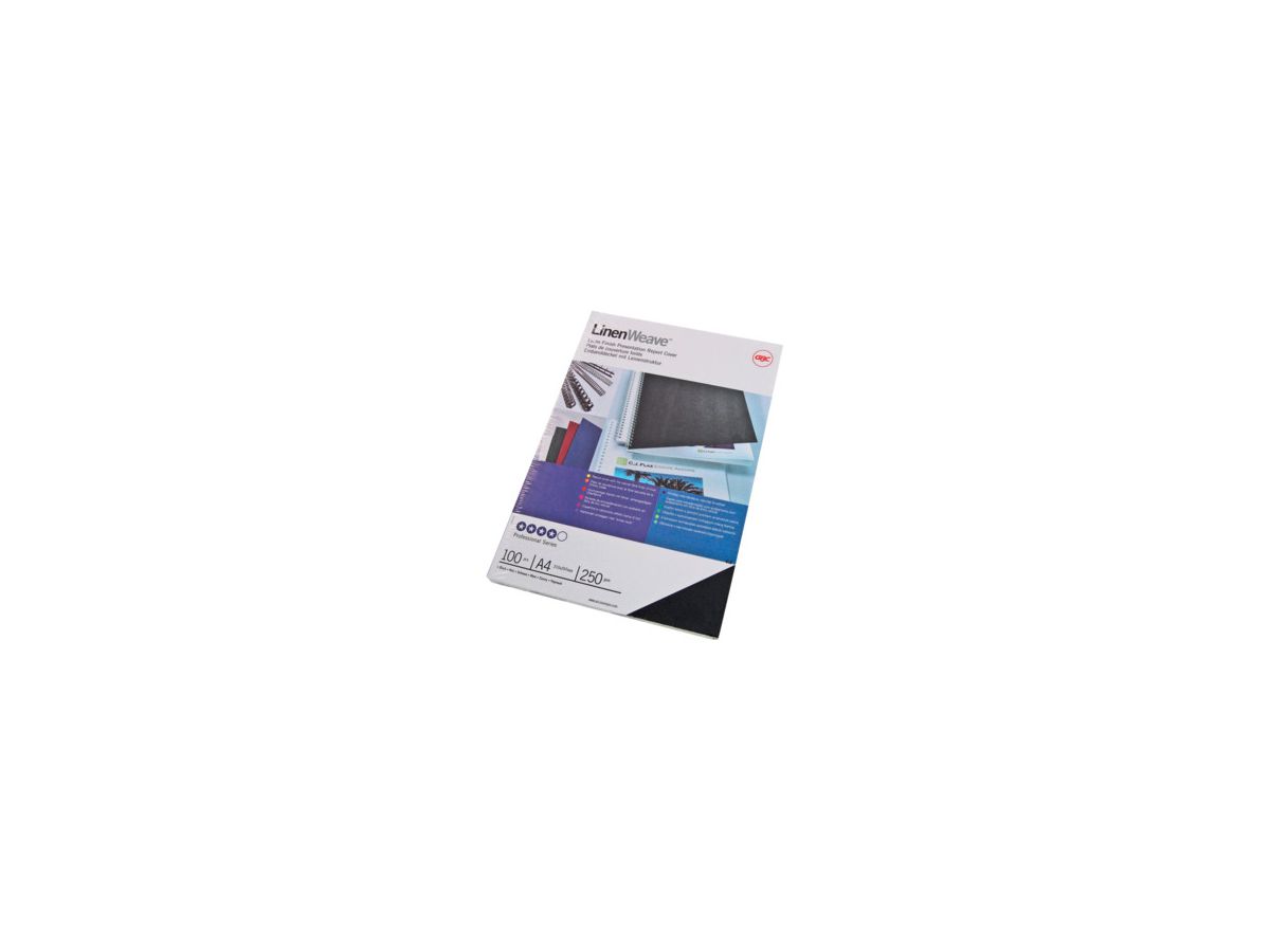 GBC Karton Linenweave A4 CE050029 blau, 250g 100 Stück (8019152803249)