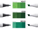 COPIC Marker Classic Designer 200750307 Evergreen tints 3 pièces (4013695268743)