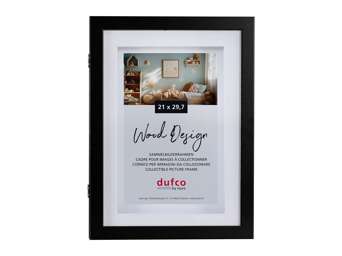 DUFCO Cornice 21x29.7cm 1620.10002 MemoryFrame, nero (7612176094962)