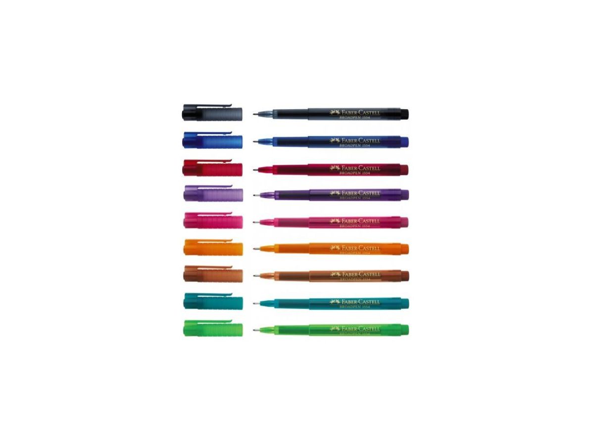FABER-CASTELL Penna Broadpen 1554 0.8mm 155436 viola (4005401554363)