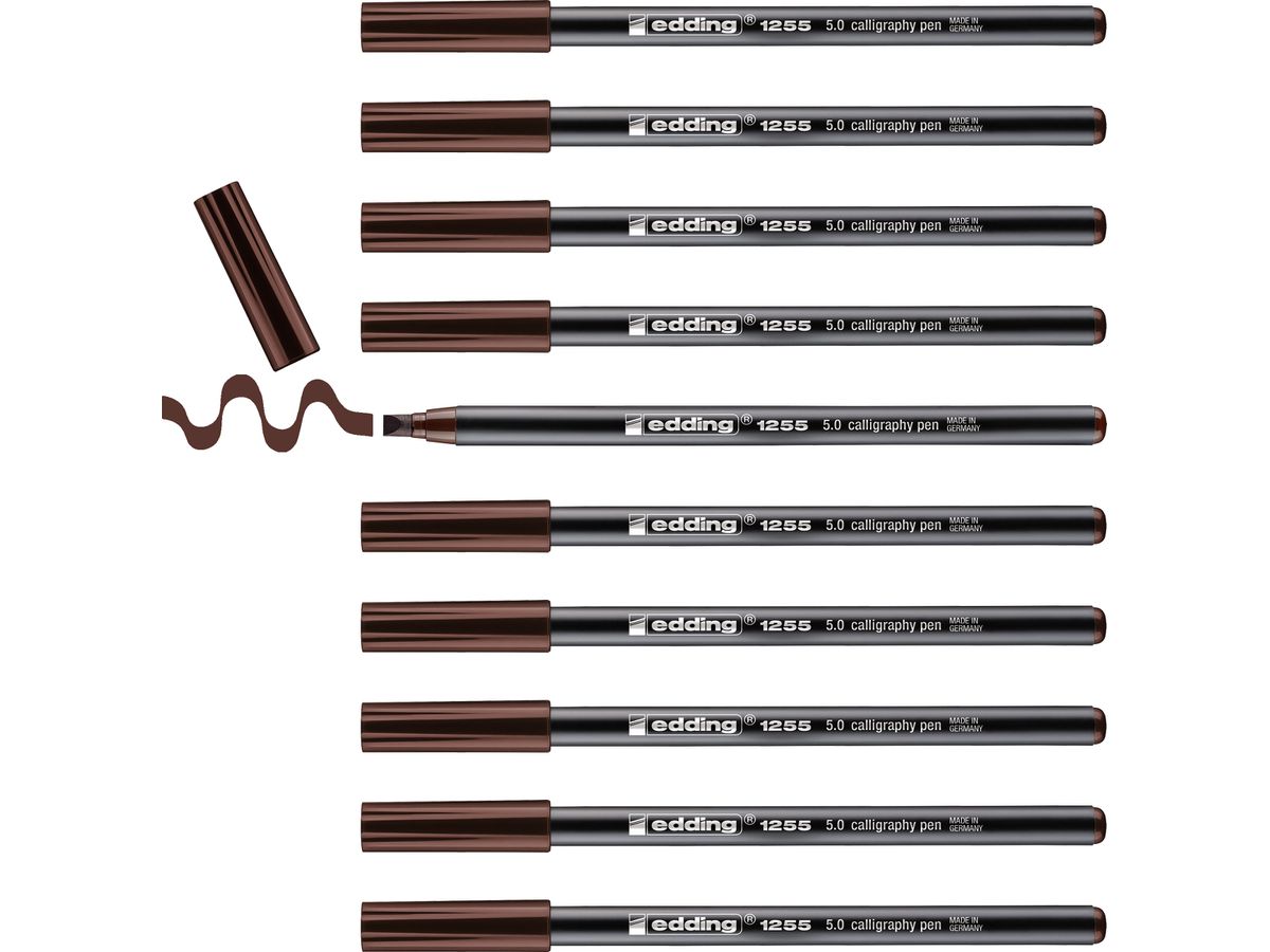 EDDING Calligraphy 1255 5mm 1255-18-5.0 marrone (4004764926541)