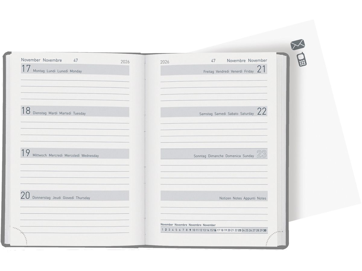 BIELLA Agenda Memento Trend 2026 825413750026U 1S/2P Tropical ML 10.1x14.2cm (7611365525706)