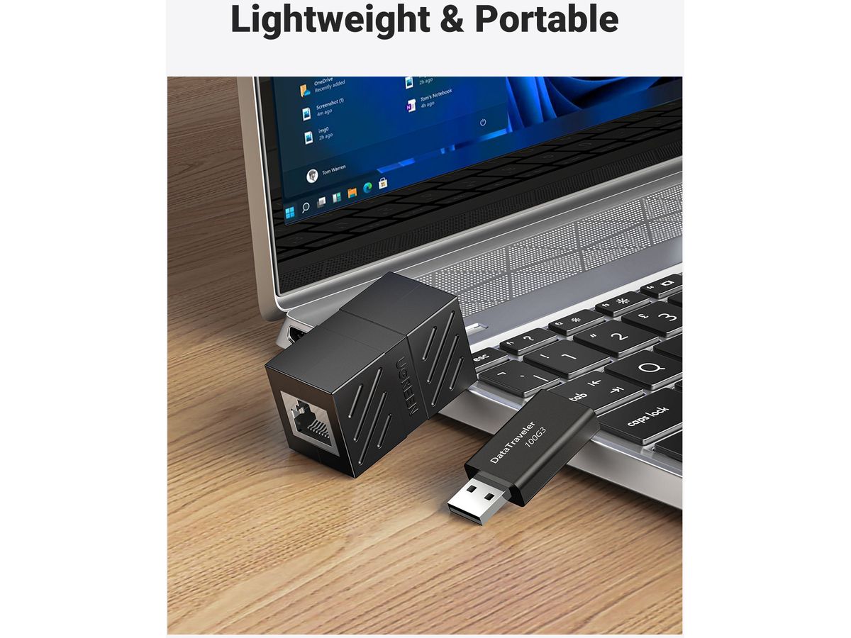 UGREEN RJ45 Network Keystonejack 20390 Inline Coupler Female,(BB) (6957303823901)