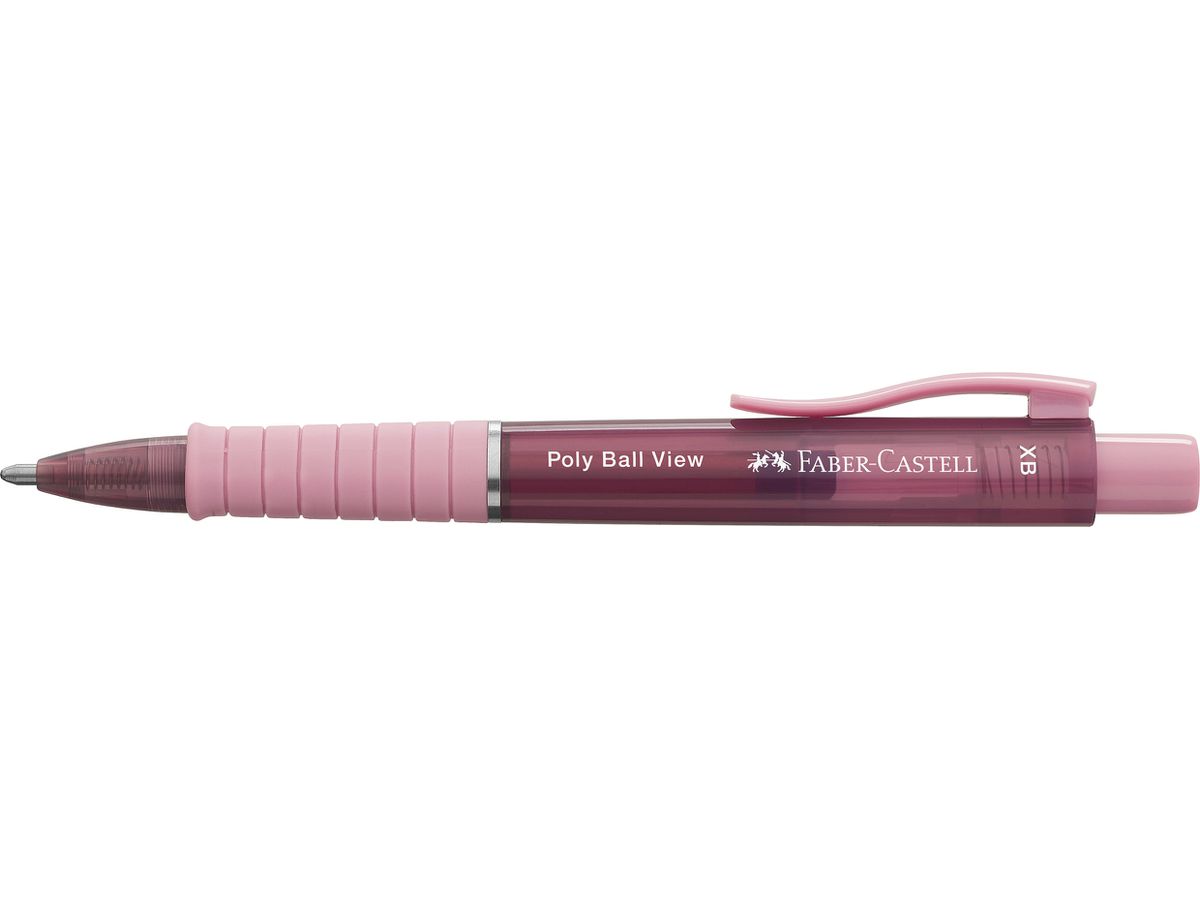 FABER-CASTELL Penna sfera Poly Ball View 145753 Rose shadows XB (6933256649904)