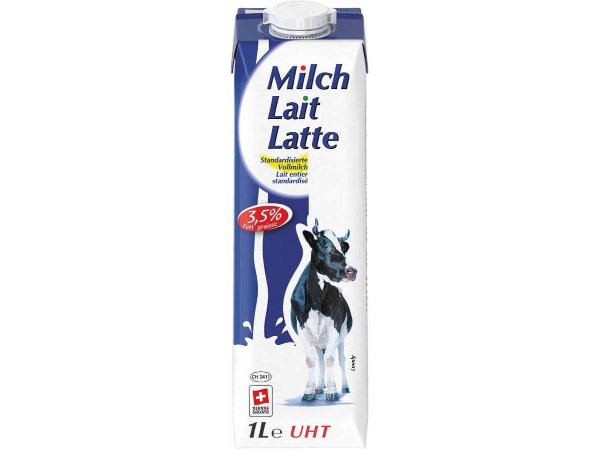 LOVELY Lait entier 3,5%, UHT 1346626 1 l, 12 pcs. (7612300020065)