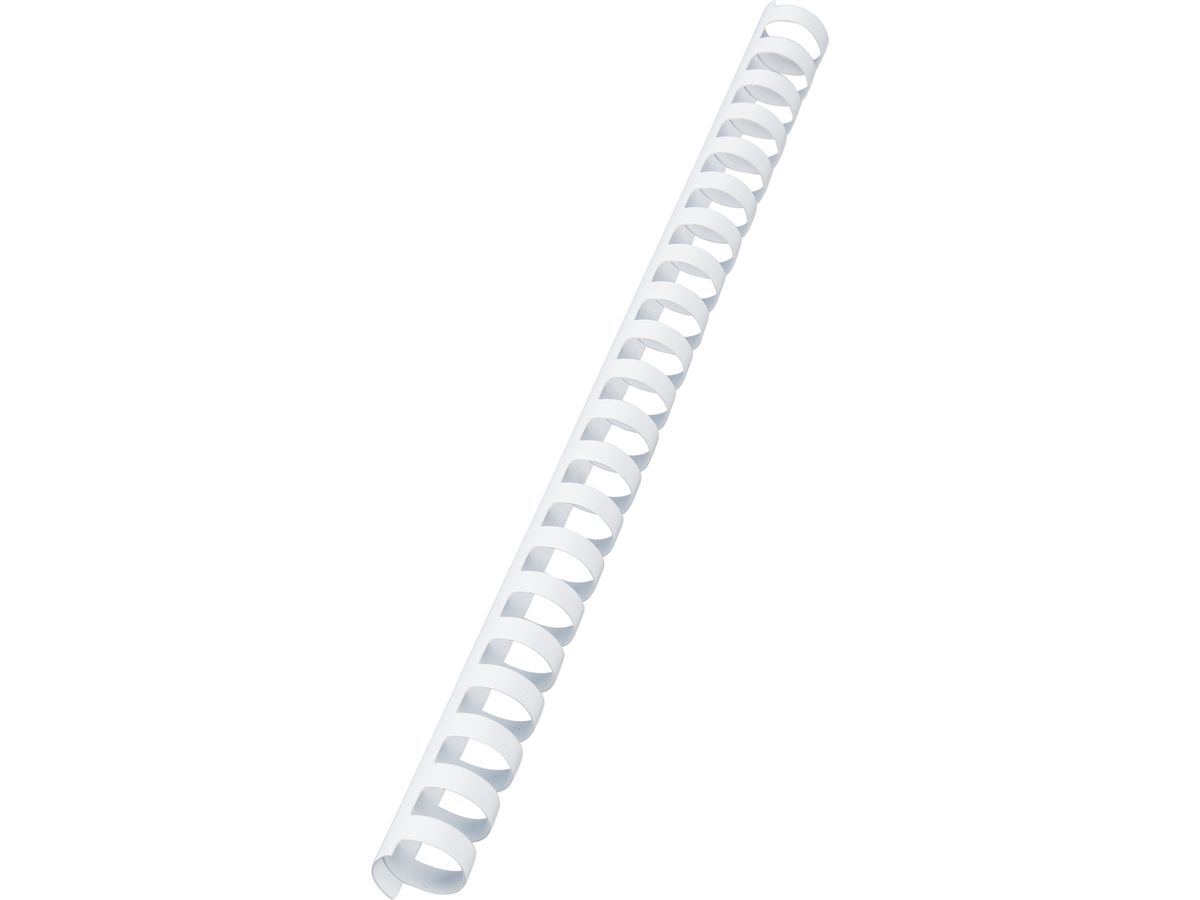GBC Baguettes de reliure 19mm A4 4028611 blanc, 21 anneaux 100 pcs. (0033816048218)