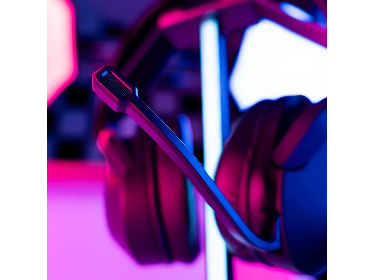 JLAB Nightfall Gaming Headset IEUGHBNHTFALLRBLK4 Wireless, Black (0810119072061)