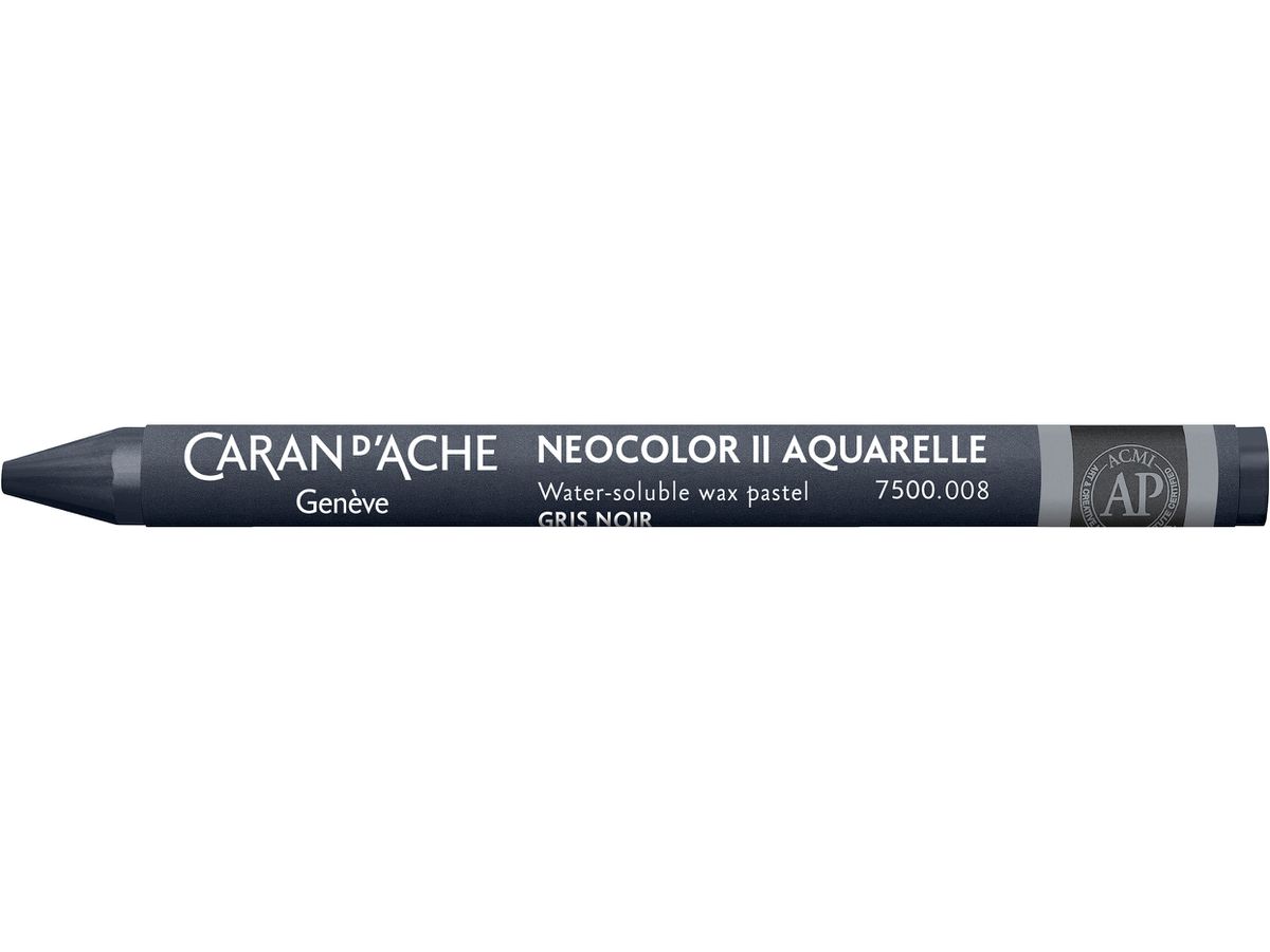 CARAN D'ACHE Wachsmalkreide Neocolor II 7500.008 grauschwarz (7610186271618)