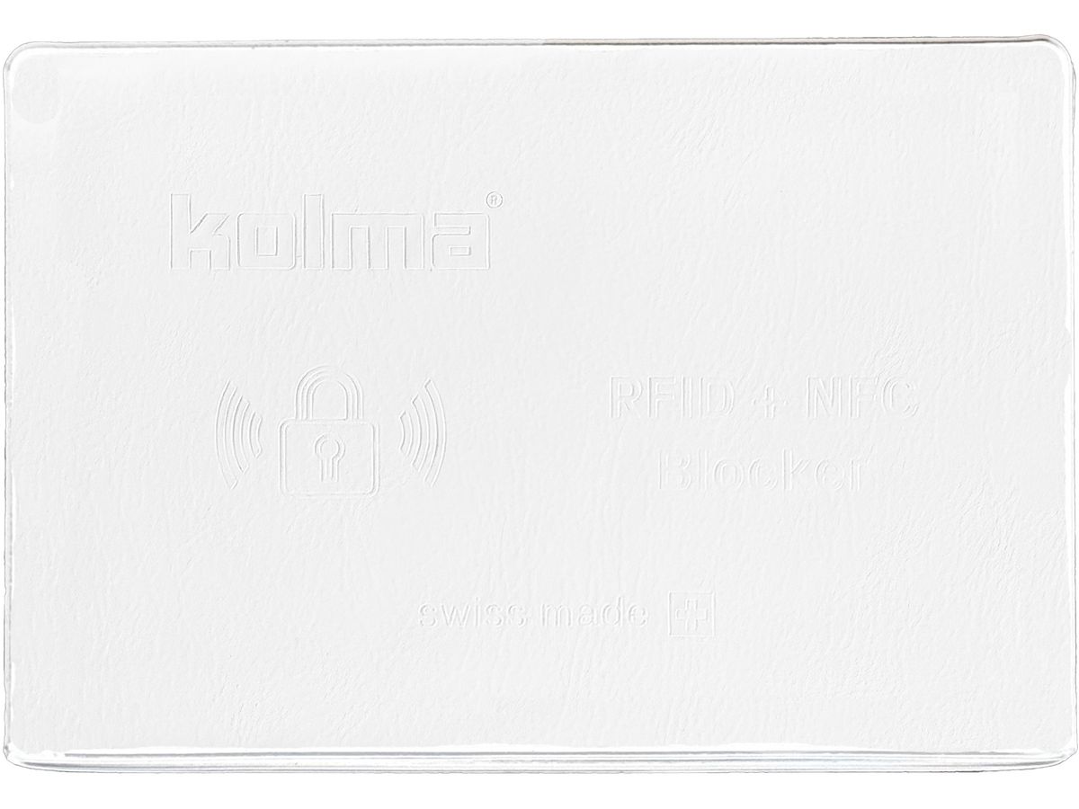 KOLMA Kreditkartenhülle RFID 09.161.16 weiss 66x95mm (7611967090565)