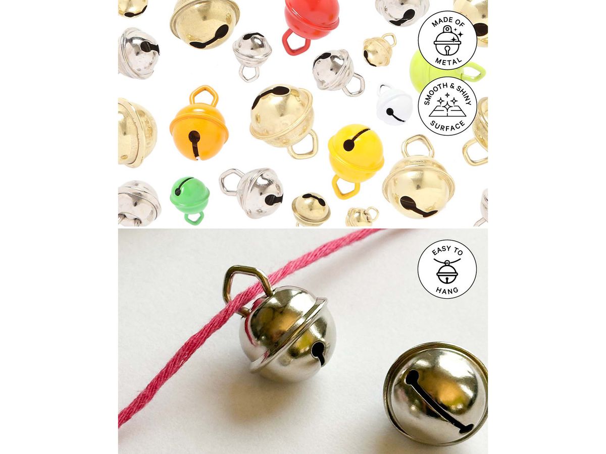 I AM CREATIVE Glöckchen 11mm 1521.11 gold, mit Öse 10 Stück (7613194208850)