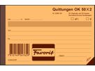 FAVORIT Quittance D A6 9296 OK bleu/blanc 50x2 feuilles (7612149047629)