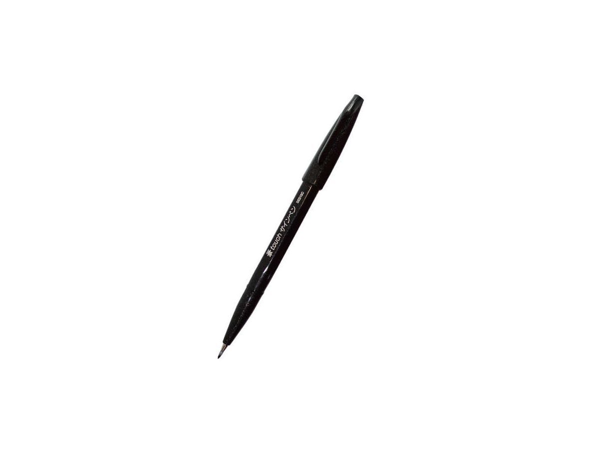 PENTEL Brush Sign Pen SES15C-4 4 Farben, Etui (7610924030026)
