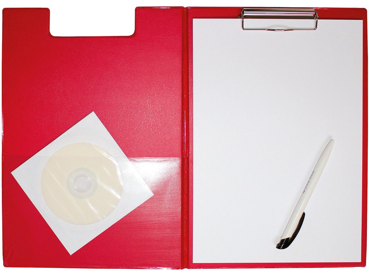 MAUL Klemmmappe A4 2.01 rot Folienüberzug hoch (4002390050791)