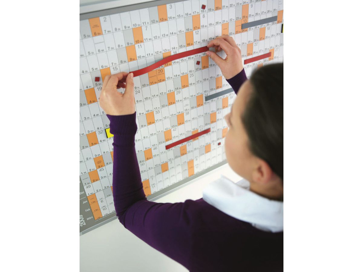 MAGNETOPLAN Ruban Magnetoflex 1261006 rouge 10mmx1m (4013695007885)