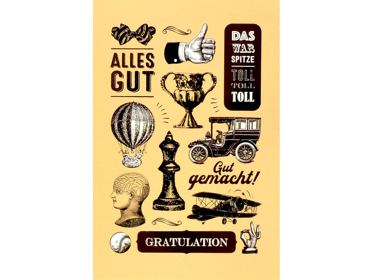 ABC Carte de voeux retro 1120000900 B6 ()