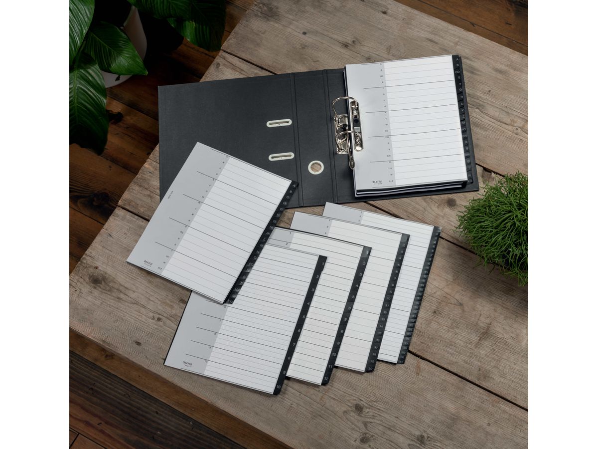 LEITZ Répertoire PP Recycle A4+ 1218-00-00 noir 1-31 (4002432127122)