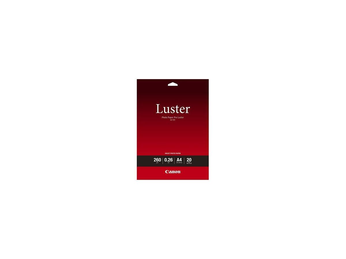 CANON Photo Paper Pro Luster A4 LU101A4 InkJet, 260g 20 fogli (4960999843995)