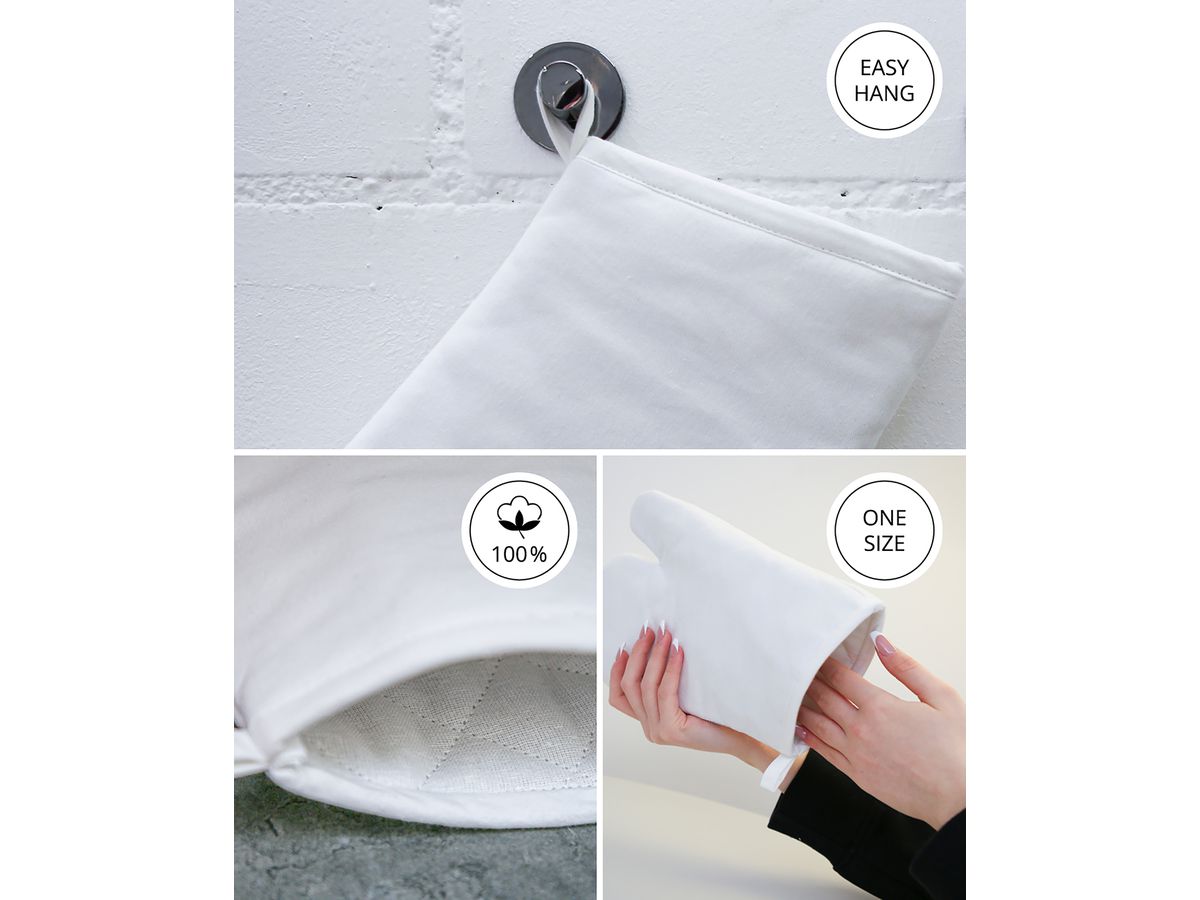 I AM CREATIVE Guanto da forno 20x30cm 1212.65 bianco (7611983164134)