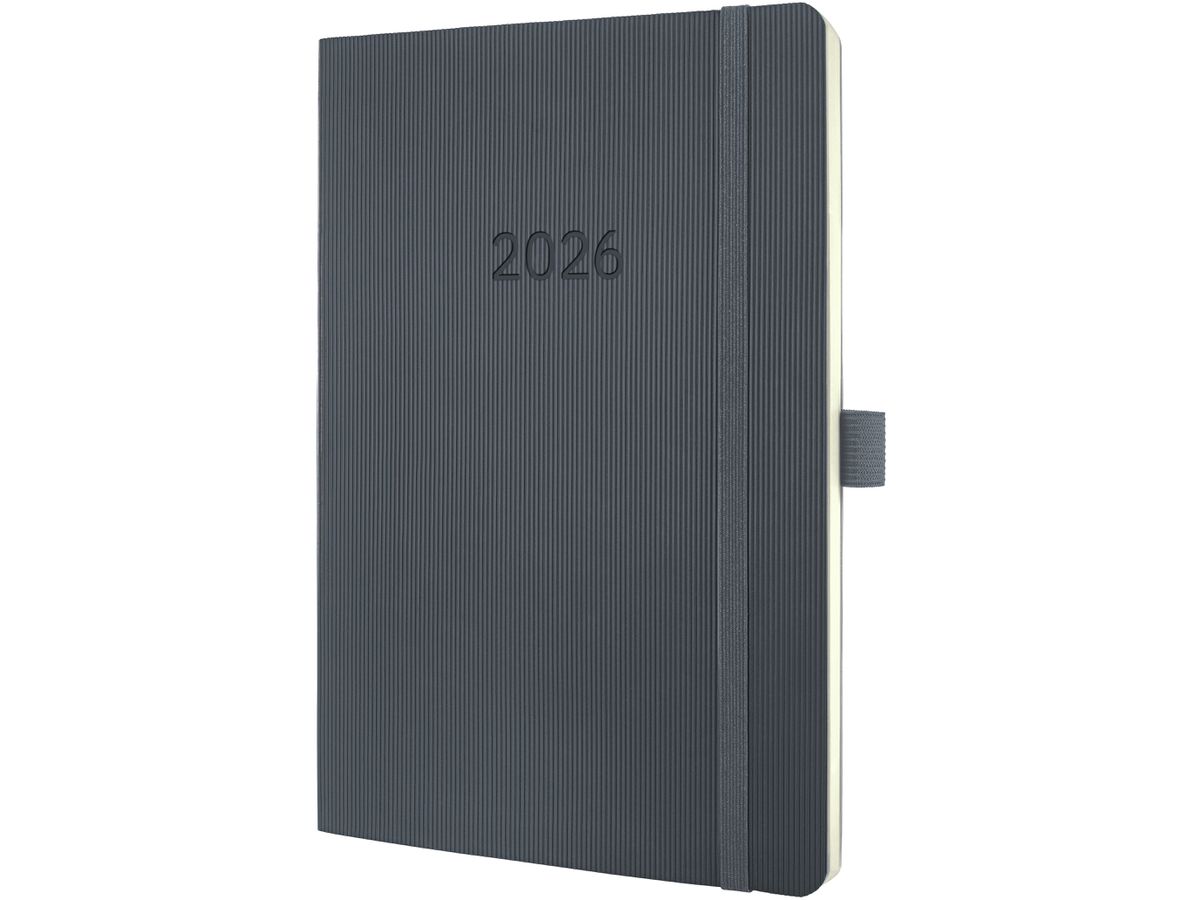 CONCEPTUM Wochenkalender 2026 C2636 1W/2S dunkelgrau 13.5x21cm (4004360772245)