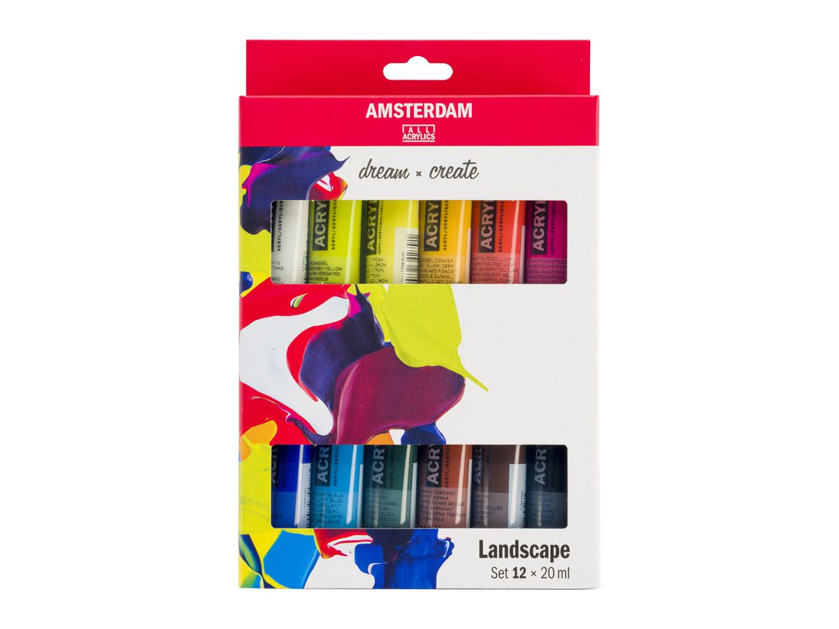AMSTERDAM Standard Series Acryl Set 17820602 Landscape 12X20ml (8712079451219)