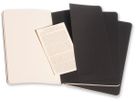 MOLESKINE Cahier A5 497-0 en blanc, noir 3 pcs. (9788883704970)