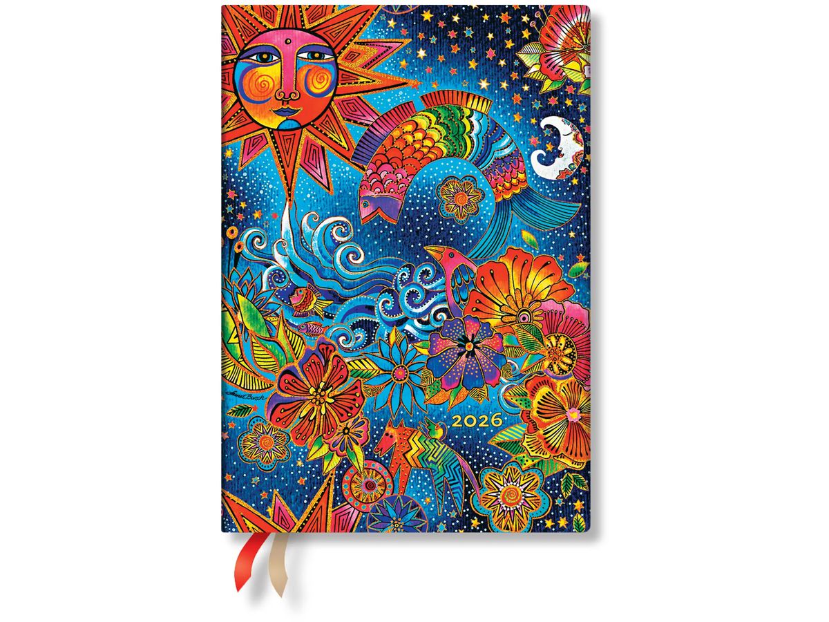 PAPERBLANKS Agenda Magie Céleste 2026 FF1078-5 1S/2P HOR Midi SC FR 13x18cm (9780349710785)